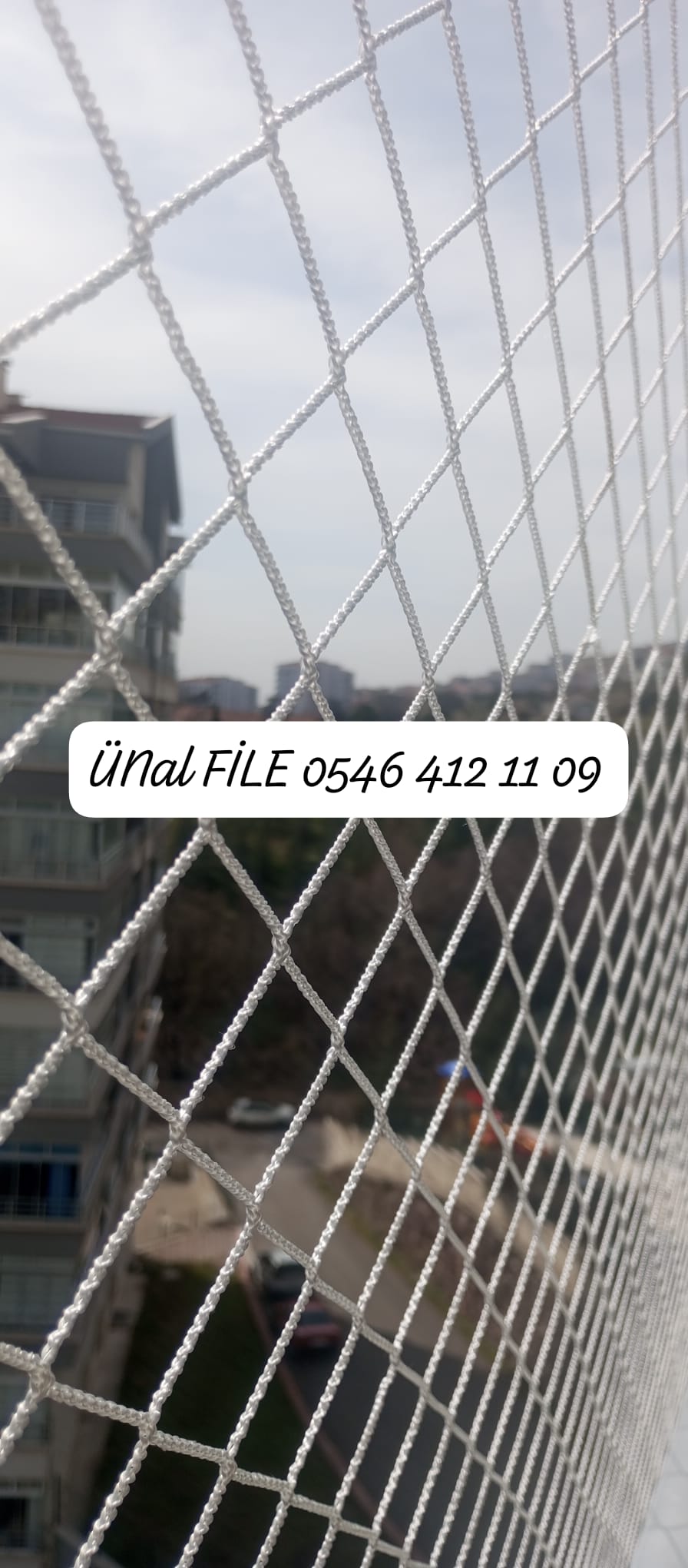balkon kuş önleme ağ montajı, balkon kapatma ağı, balkon filesi